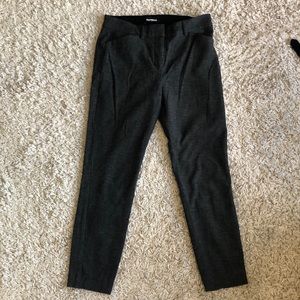 Gray skinny mid rise ankle stretch machine washable work pant, 4